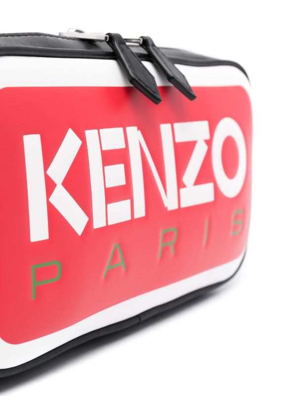 KENZO LOGO-PRINT MESSENGER BAG